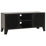 Vidaxl meuble tv gris 105x36x47 cm mtal et mdf