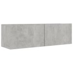 Vidaxl meuble tv gris b�ton 100x30x30 cm agglom�r�