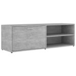 Vidaxl meuble tv gris b�ton 120x34x37 cm agglom�r�
