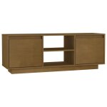 Vidaxl meuble tv marron miel 110x30x40 cm bois de pin massif Vidaxl meuble tv marron miel 110x30x40 cm bois de pin massif