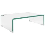 Vidaxl meuble tv / pour moniteur 40 x 25 x 11 cm verre transparent