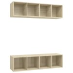 Vidaxl meubles tv muraux 2 pcs chne sonoma agglomr