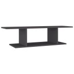 Vidaxl meuble tv mural gris 103x30x26, 5 cm