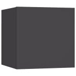 Vidaxl meuble tv mural gris 30, 5x30x30 cm