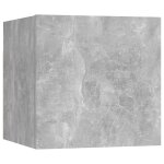 Vidaxl meuble tv mural gris b�ton 30, 5x30x30 cm