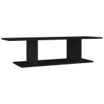 Vidaxl meuble tv mural noir 103x30x26, 5 cm