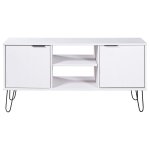 Vidaxl meuble tv new york range blanc bois de pin massif Vidaxl meuble tv new york range blanc bois de pin massif