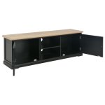 Vidaxl meuble tv noir 120 x 30 x 40 cm bois