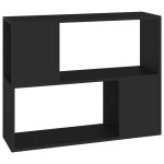 Vidaxl meuble tv noir 80x24x63 cm agglomr