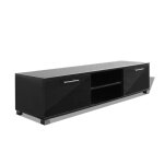 Vidaxl meuble tv noir brillant 120 x 40, 3 x 34, 7 cm