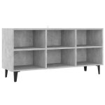 Vidaxl meuble tv avec pieds en métal gris béton 103, 5x30x50 cm Vidaxl meuble tv avec pieds en métal gris béton 103, 5x30x50 cm