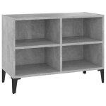 Vidaxl meuble tv avec pieds en métal gris béton 69, 5x30x50 cm Vidaxl meuble tv avec pieds en métal gris béton 69, 5x30x50 cm