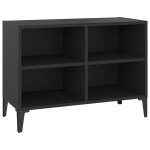 Vidaxl meuble tv avec pieds en métal noir 69, 5x30x50 cm Vidaxl meuble tv avec pieds en métal noir 69, 5x30x50 cm