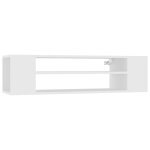 Vidaxl meuble tv suspendu blanc 100x30x26, 5 cm aggloméré Vidaxl meuble tv suspendu blanc 100x30x26, 5 cm aggloméré
