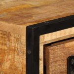 Vidaxl meuble tv avec tiroirs 120 x 30 x 40 cm bois massif de manguier