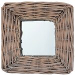 Vidaxl miroirs 3 pcs 15x15 cm osier