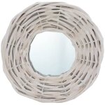 Vidaxl miroirs 3 pcs blanc 15 cm osier