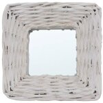 Vidaxl miroirs 3 pcs blanc 15x15 cm osier