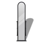Vidaxl miroir autoportant rectangulaire pleine longueur noir