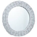 Vidaxl miroir blanc 50 cm osier