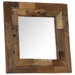 Vidaxl miroir bois de récupération massif 50 x 50 cm Vidaxl miroir bois de récupération massif 50 x 50 cm