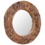 Vidaxl miroir dcoratif teck 80 cm rond
