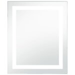 Vidaxl miroir  led pour salle de bains et capteur tactile 50x60 cm