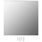 Vidaxl miroirs muraux 2 pcs 50x50 cm carr verre