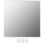 Vidaxl miroirs muraux 2 pcs 60x60 cm carr verre