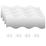 Vidaxl miroir mural 4 pcs 60 x 18, 5 cm ondulé verre Vidaxl miroir mural 4 pcs 60 x 18, 5 cm ondulé verre