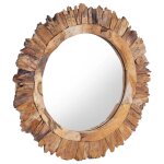 Vidaxl miroir mural 60 cm teck rond Vidaxl miroir mural 60 cm teck rond