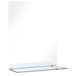 Vidaxl miroir mural avec �tag�re 50x70 cm verre tremp�