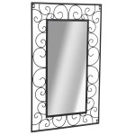 Vidaxl miroir mural de jardin rectangulaire 50 x 80 cm noir Vidaxl miroir mural de jardin rectangulaire 50 x 80 cm noir