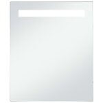 Vidaxl miroir mural � led pour salle de bains 50 x 60 cm