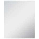 Vidaxl miroir mural  led pour salle de bains 50 x 60 cm
