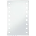 Vidaxl miroir mural � led pour salle de bains 60 x 100 cm