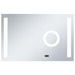 Vidaxl miroir mural  led de salle de bain et capteur tactile 100x60cm