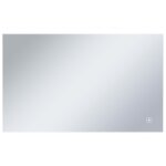 Vidaxl miroir mural  led de salle de bain et capteur tactile 100x60cm
