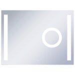 Vidaxl miroir mural  led de salle de bain et capteur tactile 80x60 cm