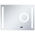 Vidaxl miroir mural  led de salle de bain et capteur tactile 80x60 cm