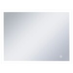 Vidaxl miroir mural  led de salle de bain et capteur tactile 80x60 cm