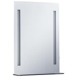 Vidaxl miroir mural  led pour salle de bains avec tagre 50x70 cm