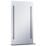 Vidaxl miroir mural  led pour salle de bains avec tagre 60x100 cm