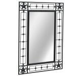 Vidaxl miroir mural rectangulaire 50 x 80 cm noir