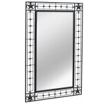 Vidaxl miroir mural rectangulaire 60 x 110 cm noir