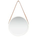 Vidaxl miroir mural avec sangle 40 cm blanc Vidaxl miroir mural avec sangle 40 cm blanc