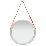 Vidaxl miroir mural avec sangle 50 cm argenté Vidaxl miroir mural avec sangle 50 cm argenté