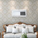 Vidaxl miroir mural style baroque 100 x 50 cm blanc
