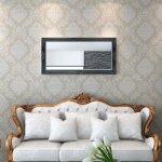 Vidaxl miroir mural style baroque 120 x 60 cm noir