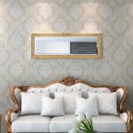 Vidaxl miroir mural style baroque 140 x 50 cm dor